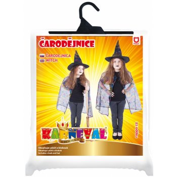 Rappa plášť čarodějnice s kloboukem/Halloween