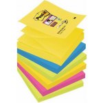 Bloček samolepicí Z 3M Post-it Super Sticky, 76x76 mm, Carnival, 3 barvy, 6x90 lístků – Hledejceny.cz