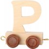 Dřevěná hračka Small Foot vláček vláčkodráhy abeceda písmeno P
