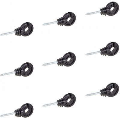 Kruhový izolátor s vrutem pro elektrický ohradník, vodiče do 12 mm - 100 ks – Hledejceny.cz