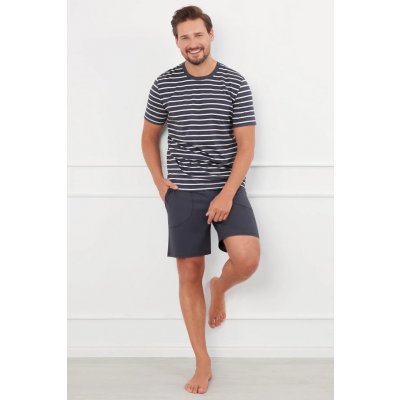 Italian Fashion Bert pánské pyžamo krátké tm.šedé – Zboží Dáma