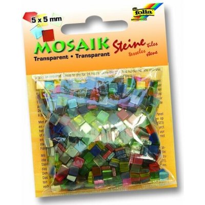 Mozaikové kamínky - průhledné - mix 20 barev – Sleviste.cz