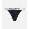Karl Lagerfeld plavky LOGO BIKINI BOTTOM W/ ELASTIC černá