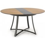 Halmar Kulatý rozkládací jídelní stůl Moretti dub zlatý antracit – Zboží Mobilmania