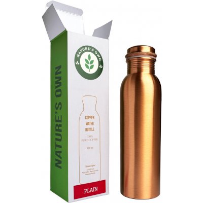 Měděná láhev na vodu vzor Hladký, 950 ml, Nature's Own – Sleviste.cz