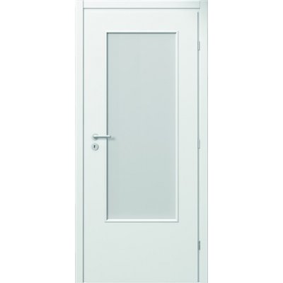 VERTE PORTA Dveře vnitřní BASIC lakované 3/4 sklo činčila bílé pravé š. 60 cm