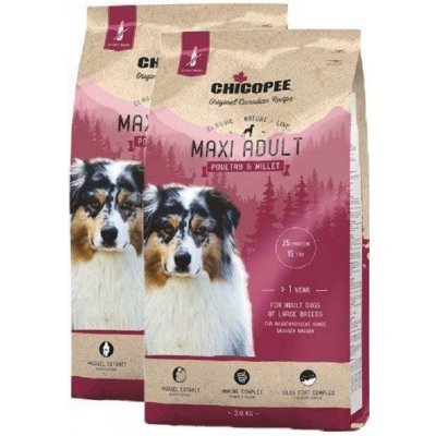 Chicopee Classic Nature maxi Adult Poultry & Millet 2 x 15 kg