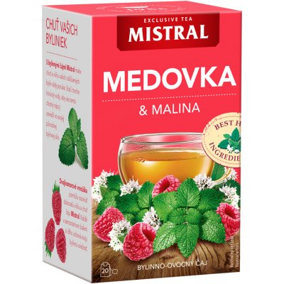 Mistral Meduňka a malina 20 x 1,5 g – Zbozi.Blesk.cz