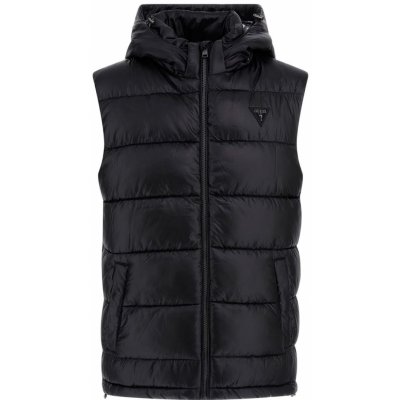 Guess Super Light Puffa Vest M4Rn13Wfwb2 černá – Zboží Dáma