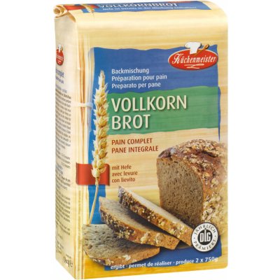 Küchenmeister Wollkorn směs na pečení celozrnného chleba 0,5 kg – Sleviste.cz