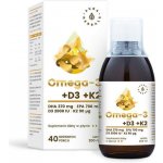 Aura Herbals Omega 3 370 DHA + D3 2000IU + K2MK7 200 ml – Hledejceny.cz