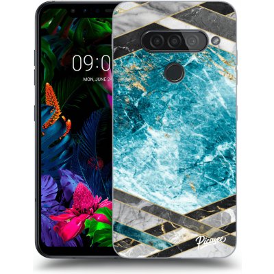 Pouzdro Picasee silikonové LG G8s ThinQ - Blue geometry čiré – Zboží Mobilmania