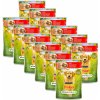 Vitamíny pro zvířata Purina Friskies Dog Adult výběr s hovězím kuřetem a jehněčím ve šťávě 12 x 100 g