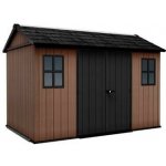 Keter Newton Plus wide 11x7,5 hnědý, s podlahou, 612042 – Sleviste.cz