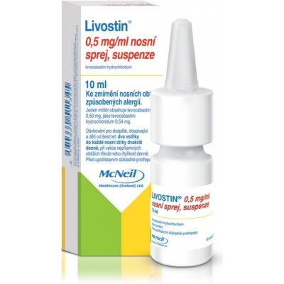 LIVOSTIN NAS 0,5MG/ML NAS SPR SUS 1X10ML