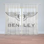 Sablio Záclony Bentley na bílé: 2ks 150x250cm – Zboží Mobilmania