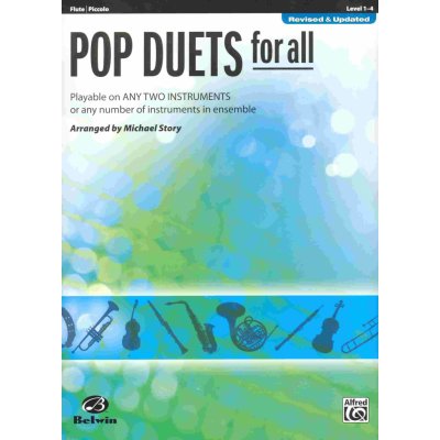 POP DUETS FOR ALL Revised and Updated level 1-4 flétna/piccollo