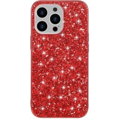 Pouzdro AppleKing ochranný s flitry iPhone 13 Pro - červené – Zboží Mobilmania