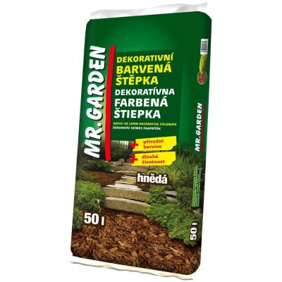 Mr. Garden Dekorativní barevný mulč hnědý 50 l – Hledejceny.cz
