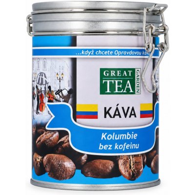 Great Tea Garden Káva Kolumbie bez kofeinu zrnková 0,2 kg – Hledejceny.cz