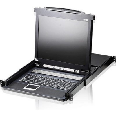 Aten CL-1016 LCD 17'' KVM Switch 16 ports, PS/2-USB, Keyboard/Touchpad, 1U Rack – Zbozi.Blesk.cz