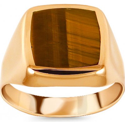 iZlato Forever Zlatý pánský prsten s tygřím okem IZ15188