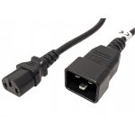 Síťový kabel propojovací PremiumCord, 230V, 10A, 2m, konektory IEC 320 C13 - IEC 320 C20