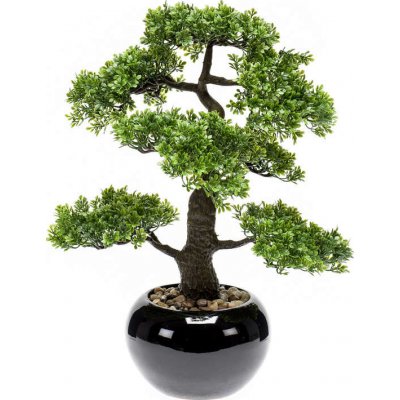 Umělý Bonsai Ficus mini v květináči, 47cm