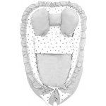 Belisima Hnízdečko s peřinkou dots šedá – Zboží Mobilmania