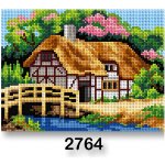 VTC Vyšívací předloha 70246 2764 dům jaro 2 hnědo-zelená 18x24cm – Hledejceny.cz