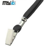 Šňůrka na krk s kovovým klipem černá – Zboží Dáma