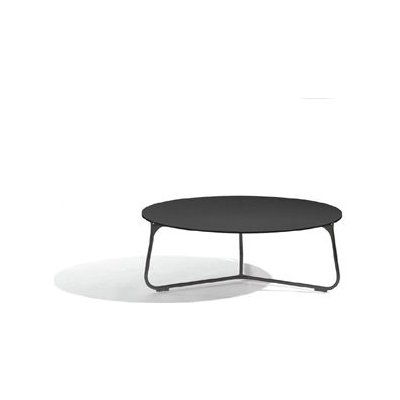 Manutti Mood kulatý 80x28 cm nerezový rám lakovaný, deska brushed teak – Hledejceny.cz