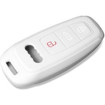 Klíčenka Escape6 ochranné silikonové pouzdro na klíč pro Audi A6/A7/A8 světle šedá