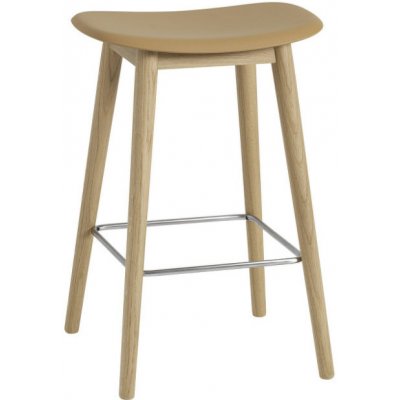 Muuto Fiber 65cm wood base ochre – Zboží Mobilmania