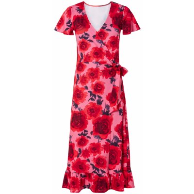esmara Dámské šaty vzor růžová / červená – Sleviste.cz