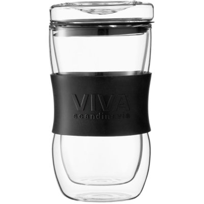 Viva Scandinavia Cestovní hrnek MINIMA černá sklo 450 ml – Sleviste.cz