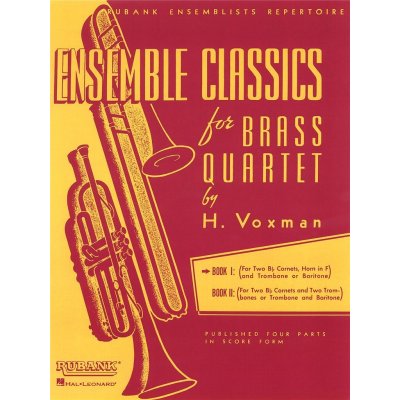 Ensemble Classics for Brass Quartet 1 skladby pro dvě trumpety, lesní roh a pozoun trombon – Zboží Mobilmania