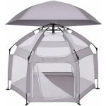 iMex Kids Dětská ohrádka 130 x 85 cm šedá – Zbozi.Blesk.cz