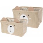 Homestyling Koš kvádr sada 2 ks béžová KO-HZ1993160bezo – Sleviste.cz