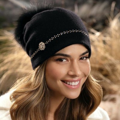 Krumlovanka dámská zimní čepice s bambulí Woolmark Quality W-832/018 – Hledejceny.cz