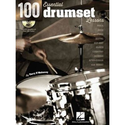100 Essential Drumset Lessons noty na bicí + audio