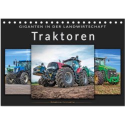 Traktoren Giganten in der Landwirtschaft Tisch DIN A5 quer CALVENDO Monats 2024