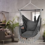 Detex 109252 závěsné křeslo antracit 170x100x150cm – Zboží Dáma