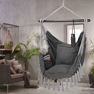 Detex 109252 závěsné křeslo antracit 170x100x150cm – Zboží Dáma