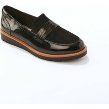 Mokasíny ze 2 materiálů černá
