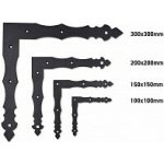 Satos Rohovník ozdobný 300x300x4 mm černý matný – Hledejceny.cz