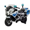 Dětské elektrické vozítko Mamido elektrická motorka BMW R1200 Policie stříbrná