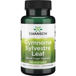 Swanson Gymnema Sylvestre 400 mg 100 kapslí