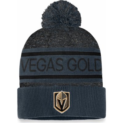 Fanatics Zimní čepice Vegas Golden Knights Authentic Pro Game & Train Cuffed Pom Knit Black-Harvest Gold – Hledejceny.cz