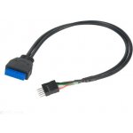 AKASA - USB 3.0 na USB 2.0 adaptér - 30 cm – Zboží Živě